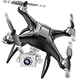 SIMREX X11 Upgraded GPS Drone 1080P HD Camera 2-Axis Self stabilizing Gimbal 5G WiFi FPV Video RC Quadcopter Auto Return with Follow Me Altitude Hold Headless Brushless Motor Remote Control Black