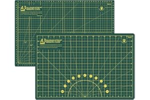 Headley Tools Selbstheilende Schneidematte, 30,5 x 45,7 cm, langlebige rotierende Schneidematte, doppelseitig, 5-lagig, gerastert, A3-Schneidebrett für Handwerk, Stoff, Quilten, Nähen,