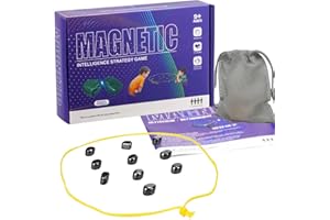 YKHSUAOU Jeu magnétique de Table,Magnetic Chess Game,Magnetic Chess Set Board Games,EU de société d'échecs à Effet magnétique,Jeu d'échecs magnétique,Jeu d'échecs avec Pierres magnétiques