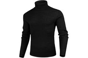 Sykooria Maglione Dolcevita Uomo Invernale Maglioncino a Collo Alto Manica Lunga Maglioni Lupetto Pullover Slim Fit a Costine Maglia Sweater S-XXL