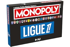 Winning Moves - Monopoly Ligue 1 - Jeu de société Football - Jeu de Plateau Football - A partir de 8 Ans - 2 à 6 Joueurs - Version française