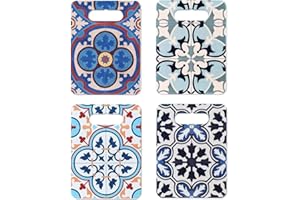 VIDAL REGALOS Tabla Cortar Ceramica Colores Surtidos Mosaico Hidraulico 24 cm (1 unidad)