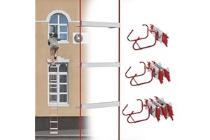 ‎HENGMEI HENGMEI Feuerleiter 15 m Rettungsleiter Strickleiter Feuerfeste Seilleiter Belastbarkeit Mit Haken Notfeuerleiter Fluchtleiter Tragbar Universelles Befestigungssystem bis 450 kg