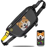 Divoom Pixoo Pixel Art Sling Bag g&ouml;ğ&uuml;s &ccedil;antası, sırt &ccedil;antası, omuz &ccedil;antası, uygulama kontroll&uuml; 16 x 16 LED ekran kemer &ccedil;antas