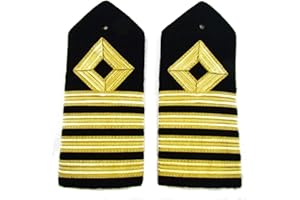 Uniform Store London Epaulette Merchant Navy Chief Hard Curved R952