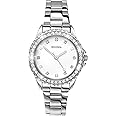 Sekonda Elizabeth Women's Quartz Watch 33mm with Stone Set Case, Analogue Display and Stainless Steel Bracelet