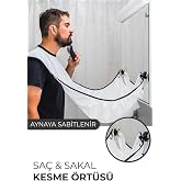 Be Actıve Sa&ccedil; Sakal Kesme Traş &Ouml;nl&uuml;ğ&uuml; Tıraş &Ouml;rt&uuml;s&uuml; Berber &Ouml;nl&uuml;k Beyaz Renk Sa&ccedil; Sakal Yapışmaz Traş &Ouml;nl&uuml;ğ&uuml;