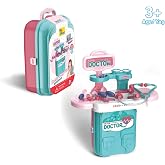 Ogi Mogi Toys Doktor Oyun Seti Eğitici 2&rsquo;si 1 Arada Sırt &Ccedil;antası