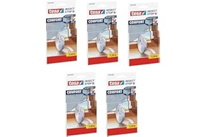 Tesa Insect Stop Comfort Lot de 5 rouleaux de 5,6 m de bande Velcro auto-adhésive pour moustiquaire