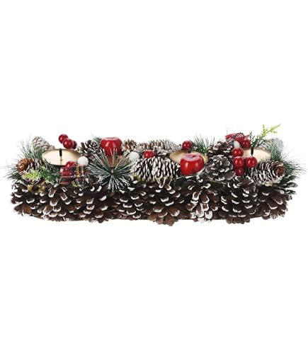 Davartis - Adventskranz/Adventsgesteck lnglich inkl. Dekoration ca. 63cm :  Amazon.de: Kche, Haushalt & Wohnen