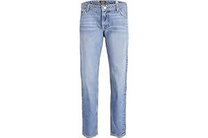 JACK & JONES Junior JJIChris Jjoriginal SQ 537 SN JNR - Jean Droit Homme Jeans Bleu Clair