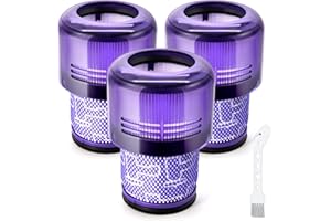 ‎KNOWOM Filtry V11 do Dyson KNOWOM Filtr wymienny do odkurzaczy bezprzewodowych Dyson V11 Absolute Animal Torque Drive V15 Detect SV14 Filtry wymienne Części zamienne Zmywalne,Część # 970013-02, 3szt