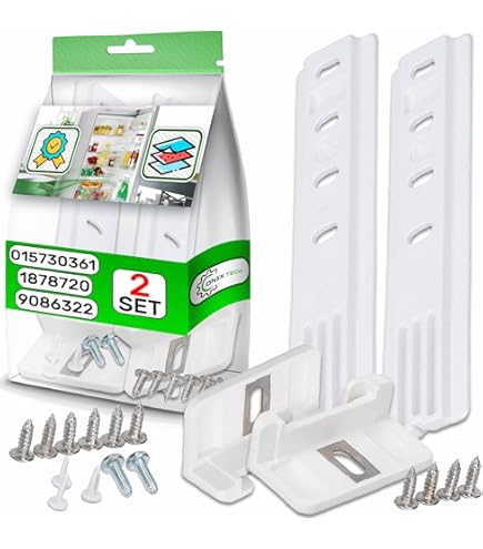 Kit Cerniere Frigorifero Incasso Bosch Siemens Miele - 2 Pezzi Con Viti E Tappi - Foto 10