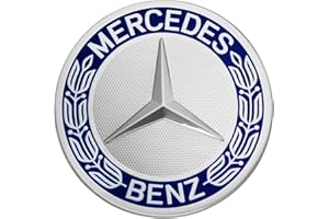 Mercedes-Benz Osłona piasty koła, gwiazda z wieńcem laurowym | niebieska