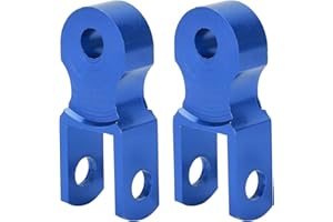 TOMOTATO Elevador de Amortiguador Trasero de 2 Uds, Adaptador de Amortiguador con Orificio M10, Extensión de Altura para Motocicleta, Quad, ATV, Todoterreno(Azul)