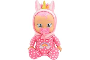 IMC TOYS CRY BABIES Cry Babies Newborns Dreamy Poupée bébé en Peluche Poupée bébé en Peluche avec Pyjama de Nouveau-né, Peut s’asseoir et pleure Vraiment Filles-garçons à partir de 3 Ans