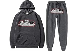 NNGOTD Mens Tracksuits Long Sleeve Hooded Sweatshirts and Sweatpants Tracksuit Full Set Unisex Y2K Jogging Suit Warm Two-Piece Sweatsuits Workout Sets Crew Neck Hoodies with Jogger Bottoms Xmas