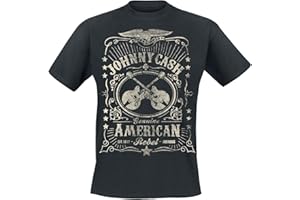 BRAVADO Johnny Cash American Rebel Männer T-Shirt schwarz Band-Merch, Bands