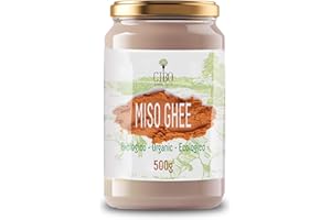 CIBO QUALITY FOODS Cibo Ghee au Miso Bio, Mélange de Ghee Italien et Pâte Miso Japonaise, 500g, Naturel, Pour Cuisine Salée