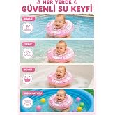 MayToys Bebek Simidi G&uuml;venli Y&uuml;zme Yardımcısı, Emniyet Kilitli Bebek Deniz &amp; Havuz Simidi