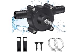 AYIXIWARZ Pompe de Forage Pompe Perceuse électrique Mini Pompe à Eau Diesel Portable pour Liquides, Diesel, Huile, Eau, Pompe deTransfert Manuelle Auto-amorçante pour Maison Jardin Mini Piscine Fontain