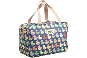 HCFGS Toiletry Bag Portable Cosmetic Bag Large toiletries Organizer for Women Travel Make Up Bag for Girls Floral Cosmetic Case