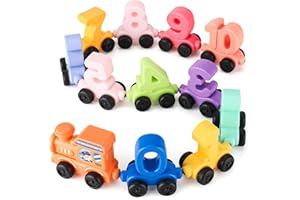 KADAYAYA Giocattolo Treno dei Numeri, Magnetico Treno Set per Bambini, Plastica Trenino dei Numeri Macchinine, Giocattolo Montessori Educativi Regali per Ragazzi Ragazze 3 4 5 6 Anni