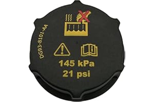 MKAREPART Bouchon de réservoir d'eau pour radiateur - Bouchon de réservoir de liquide de refroidissement - DG93-8101-AA - Pour Fiesta Focus C-Max Mondeo Noir