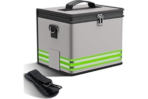 Feuerfeste Akku Tasche,Lipo Safe Bag,Explosionsgeschützte 25x20x18cm Lipo-Akku-Aufbewahrungsbox LiPo Guard Safe Bag Schutztresortasche zum Laden und Aufbewahren mit Doppelreißverschluss