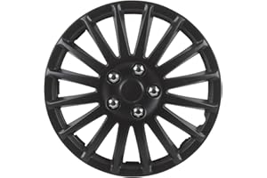 Unitec 7517 Lot de 4 enjoliveurs Premium Suzuka (Noir)