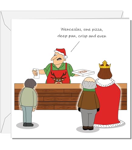 Huxters Lustige Weihnachtskarte „Smells Like Christmas Brussels Sprouts“ – 14,8 X 14,8 Cm | Witzige Karte Für Papa, Opa Oder Freund