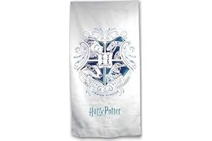 arlis Drap de Plage Harry Potter ou Serviette de Bain Harry Potter 70 X 140 Cm en Coton (Serviette Harry Potter)