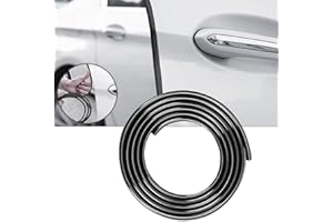 QIULIFAN Car Door Edge Guards Protector Strips 16Ft Universal Car Decorative Strips U Shape Car Door Protector for Cars, Trucks, SUVs (5M Black)