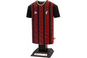 ALLOY COLLECTORS AFC Bournemouth 25/26 Home Metal Football Shirt - Officially Licensed Miniature Alloy Replica Jersey Collectible Display Gift - Personalise Customisable Name & Number Decals