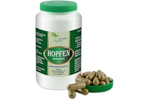 ‎PIUESS vita ideal vegan® hopfen blüten 120 Kapseln - humulus lupulus - hopfen blüten tagesportion 460mg, ohne zusatzstoffe, original von vitaideal