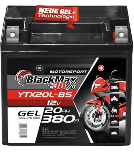Fulbat Batterij MOTO GEL FTX20HL-BS / YTX20HL-BS 12V 18,9AH 310A