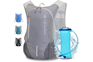 WLZP Sac à Dos d Hydratation,Sac à dos d'hydratation avec vessie d'hydratation 2L Course en plein air Cyclisme Vélo Randonnée Escalade Ski Poche de chasse, Sac à dos d'eau avec hydratation pour hommes et femmes