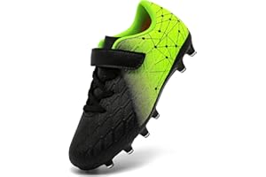 DimaiGlobal Chaussures de Football Garçon Fille Chaussures de Futsal Professionnelles avec Crampons Enfant Antidérapants pour l'entraînement Adolescents Chaussures de Sport