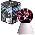 Heebie Jeebies Scientific Tesla’s Lamp- Plasma Ball Globe Lamp with Interactive Electronic Touch- USB or Battery Powered- STEM Glass Decoration Light for Office Desk, Kids Room, Parties, Home