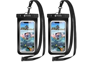 Syncwire wasserdichte Handyhülle Unterwasser Wasserfeste IPX8-2 Stück 7" Wasserdicht Handytasche für iPhone 15 Pro 14 13 12 11 XS Max SE Galaxy S24