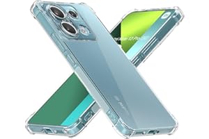 Cresee Coque Xiaomi Redmi Note 13 Pro 5G / Poco X6 5G, avec Coins Renforcés Camera Protection Étui Housse Transparente Antichoc Souple TPU Bumper Case, Clear