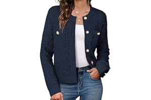 GRACE KARIN Cappotti da Donna Elegante Cardigan da Donna Blazer Autunno Inverno Ufficio Cappotti Caldi quotidiani