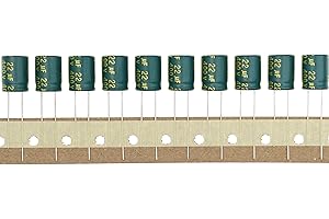 HUABAN 50 Piezas 400V 22UF Condensador electrolítico de aluminio enchufable 10x13 10 * 13mm 400 Volt 22 UF