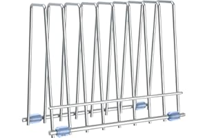 IDEATECH Wiederverwendbare Aufbewahrungstaschen Rack, Trockengestell für Aufbewahrungstaschen, Rostfreier Ständer für wiederverwendbare Aufbewahrungstaschen, Datei-Organizer Desktop-Aufbewahrung Bücherregal