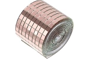 EXCEART Różowe złoto mozaika naklejki ścienne rolka samoprzylepne płytki ścienne odklej i klej płytka płytka płytka tylna dekoracyjna DIY mozaika płytki kalkomania do domu kuchni łazienki salonu