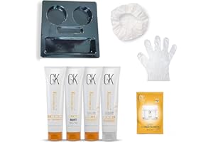 ‎GK HAIR GK HAIR Global Keratin The Best Consumer Box Kit (100ml/3.4 Fl Oz) Keratin-Haarglättungsbehandlung - Professionelle komplexe brasilianische Glättung für glattes, kräuselfreies Haar