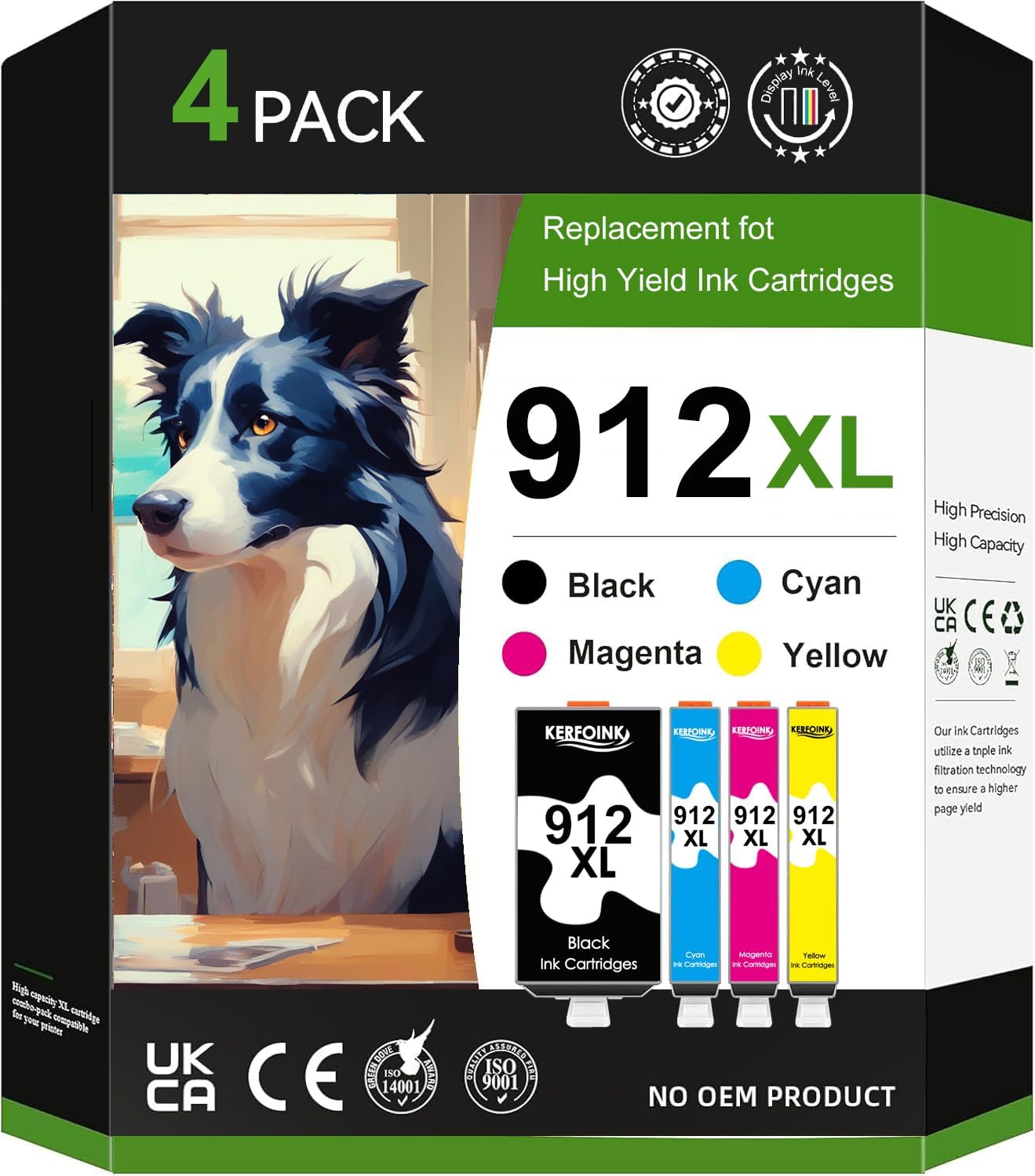 Technische Daten & Spezifikationen : 912xl Multipack Patronen Kompatibel für hp 91