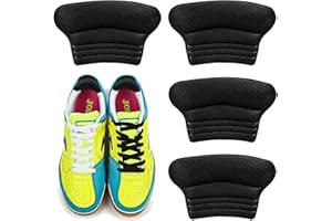 MENNYBACK 6PCS Heel Cushion Pads, Heel-Grips, Heel Grips for Ladies Shoes, for High Heels, Running Shoes etc. HeelPads & Shoe Heel-Pads Kids Heel-Grips Ensure That They Stay Safe in Various Activities (Black)