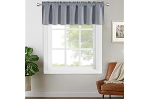 LuxFocus Tende oscuranti in 100% lino, con tasca per asta, tende oscuranti per cucina, senza luce, tende oscuranti per camera da letto, bagno, tende oscuranti per camera da letto, bagno, 1 pannello,