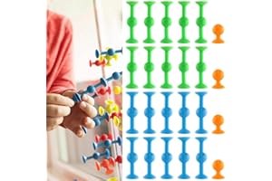 SHOWHEEL 24Pcs Sucker Toys,Fléchettes Pop,Pop Sucker,Jeu de Flechette Ventouse,Jeux Ventouse,Jouet a Ventouse Interactif,Jouets de Décompression pour Enfants et Adultes (24PCS)